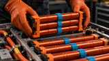 A new hybrid battery installed under the cargo floor