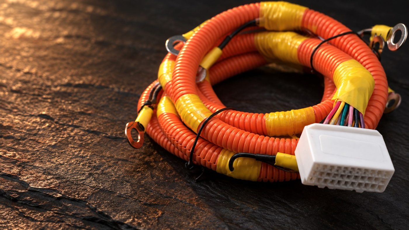 New high-voltage wiring harness