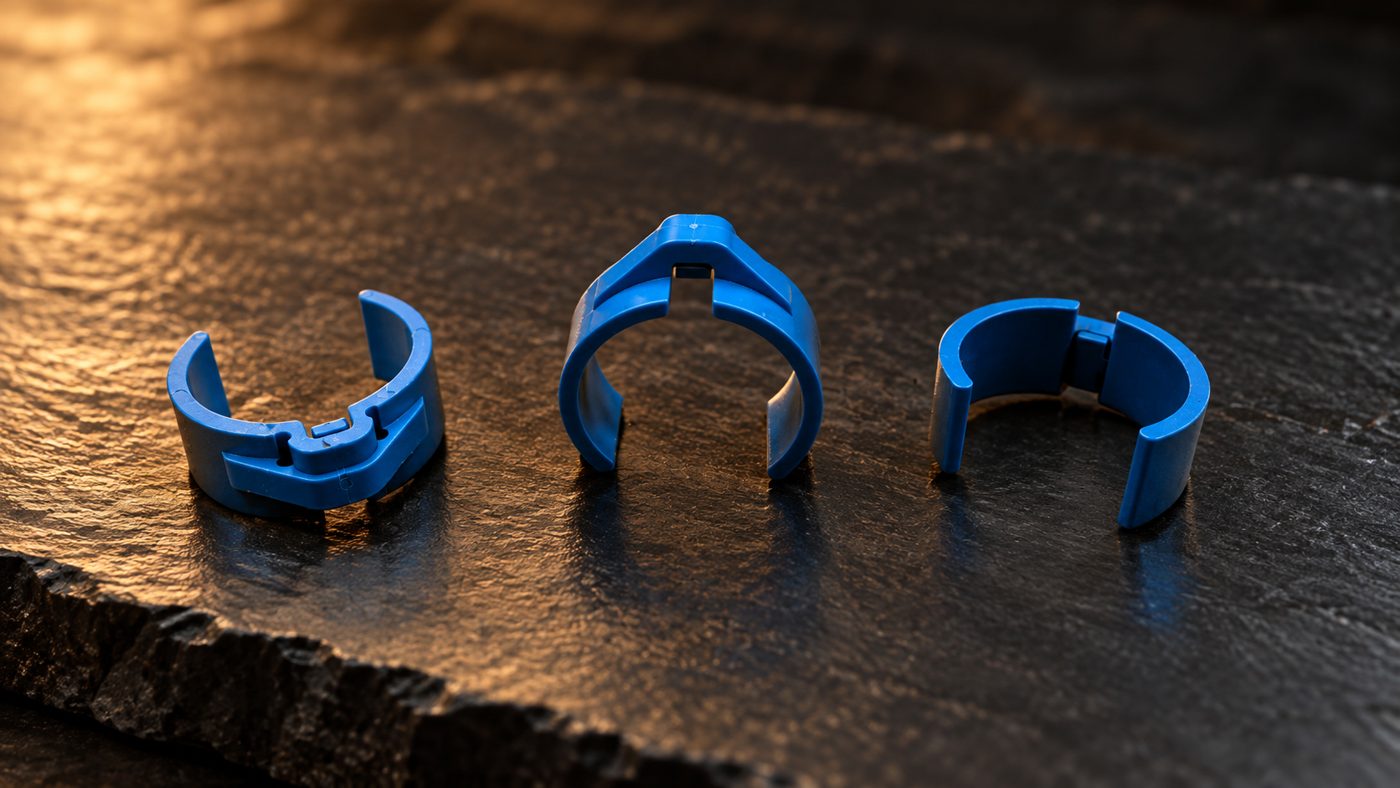 Blue temperature sensor clips