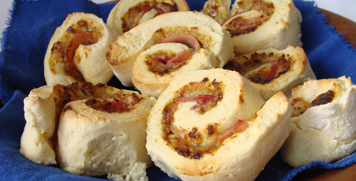 Cheesy Ham & Tamarind Pinwheel Scones