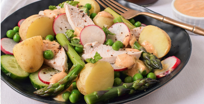 Tamarind Chicken Spring Salad