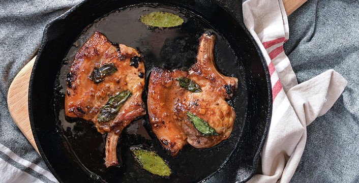 The Perfect Pork Chop with Tamarind Glaze