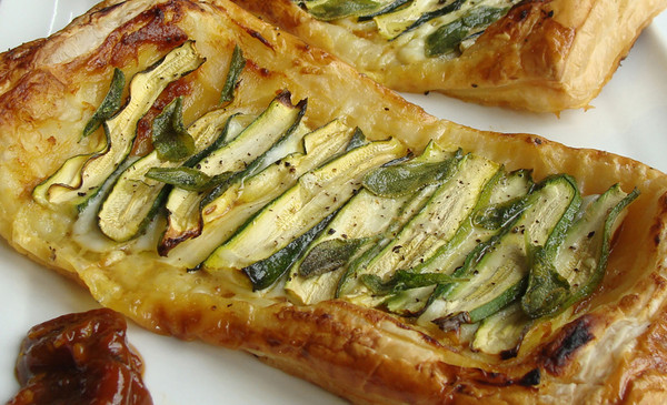 Tamarind, Mozzarella & Zucchini Tarte
