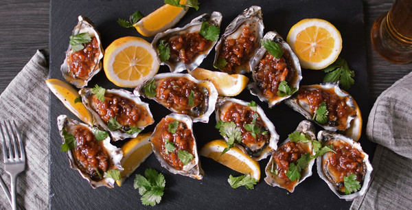 Tamarind and Bacon Oysters Kilpatrick