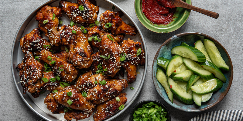 Korean Sticky BBQ Wings with Tamarind