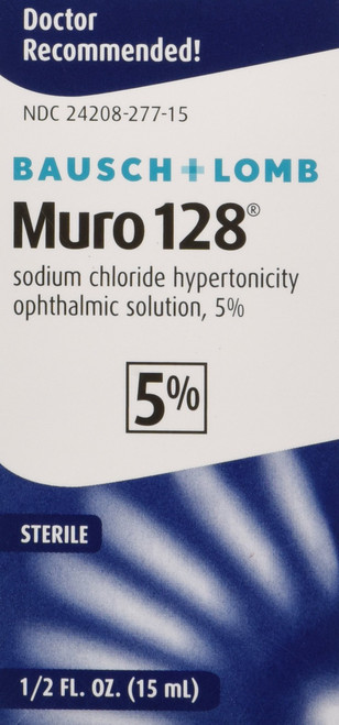 Bausch and Lomb Pharmaceuticals Muro 128 5 Percent Solution (15 Ml), 0.5 Ounce Bausch and Lomb Pharmaceuticals Muro 128 5 Percent Solution (15 Ml), 0.5 Ounce