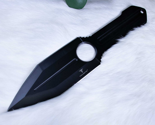 STEEL RAIN - 9" - BLK OXIDE SPEAR PNT - FRN SH