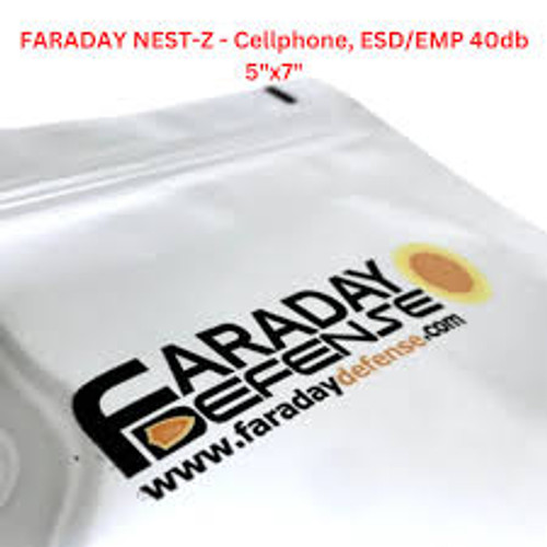 FARADAY NEST-Z - Cellphone, ESD/EMP 40DB 5"x7"-Discontinued