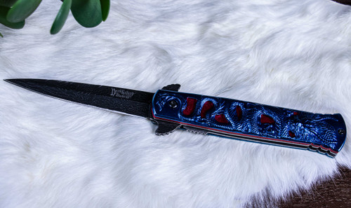 DRAGON KNIFE BLUE & RED