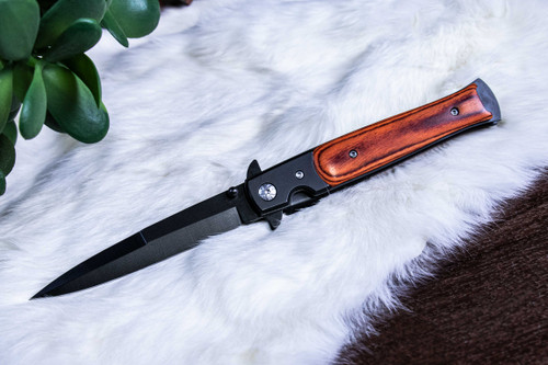 STILETTO - WOOD BLACK