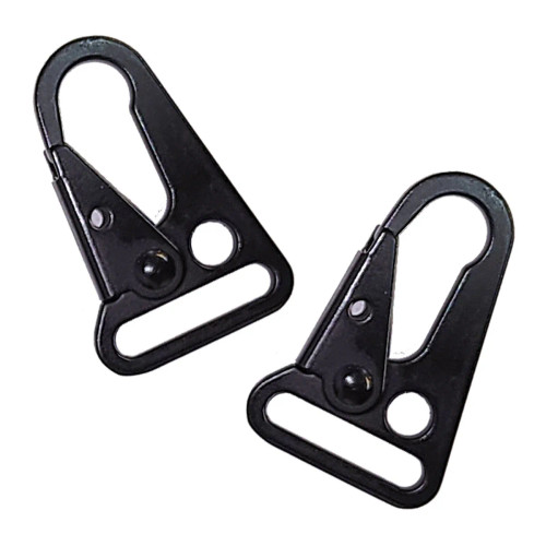 2 HK style attachment ends for AR sling Main Beam - Black..