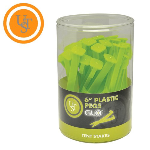 Plastic Peg 6" GLO 36pc- Discontinued