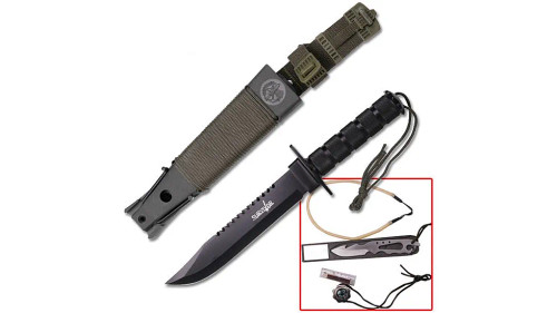 Survival Knife ( Black )
