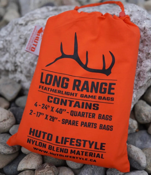 LONG RANGE GAME BAG SETS- 6 BAG SET (4=24X40'',2=17X29'')