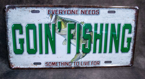 Goin' Fishing license plate