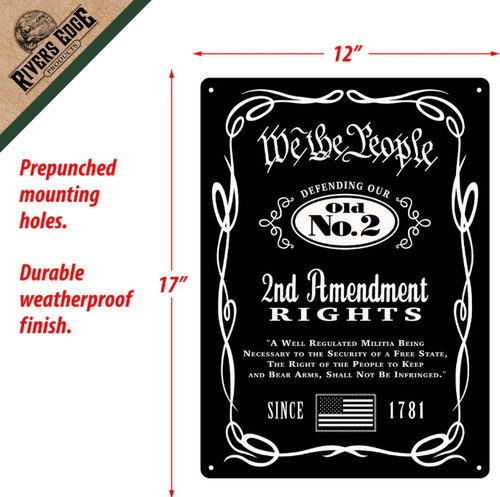 “We The People – Old No. 2” Tin Sign