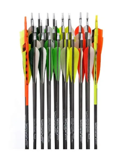 Warrior 400 Arrows – 4" Feathers – 6 Dozen Box