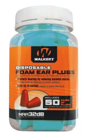 FOAM EAR PLUGS - 50 PAIR JAR - TEAL