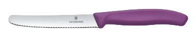 Paring Knife with a Sharp Wavy Edge- Purple