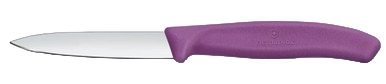 Paring Knife with Straight Edge and Pointed Tip- Purple