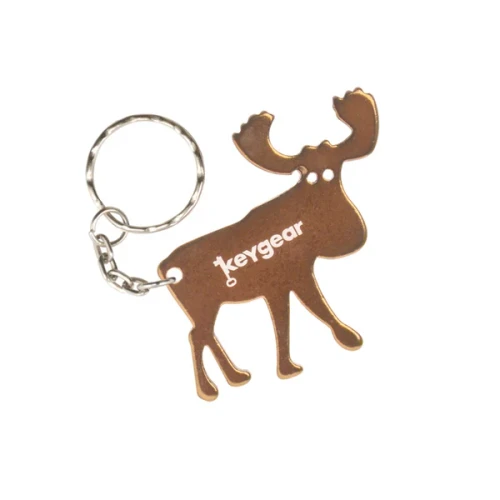 KeyGear Moose Bottle Opener – Brown