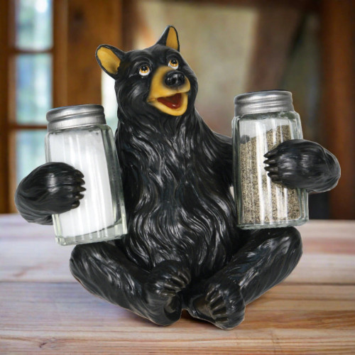 BEAR GLASS SALT & PEPPER