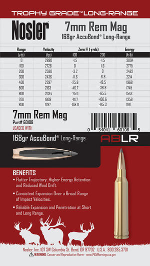 7mm Rem Mag 168gr ABLR (20 ct.)