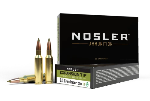 Nosler E-Tip® 6.5mm Creedmoor 120 Grain Lead-Free Ammunition – 20 Count