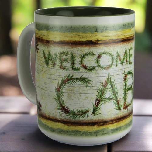 16OZ CERAMIC WELCOME TO THE CABIN MUG