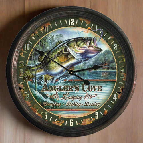 Clock 15-inch - Bass (Rusted).