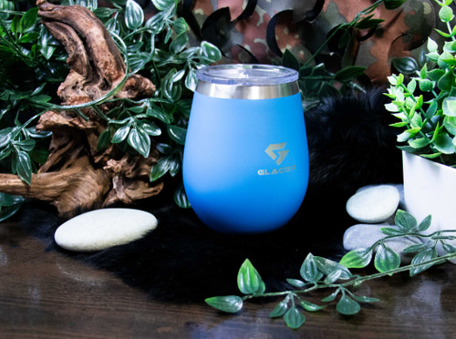 10oz Wine Cup - Powder Coat Glacier Blue