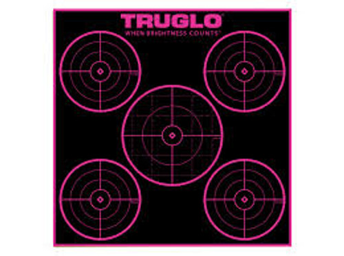 TARGET 5-BULL 12X12 (6 PACK) - PINK