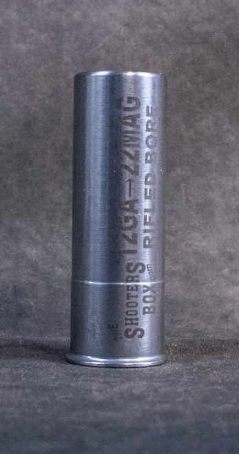 12 Gauge Rifled Bore to .22 Long Rifle Rifled Bore Caliber Adapter 2.45"