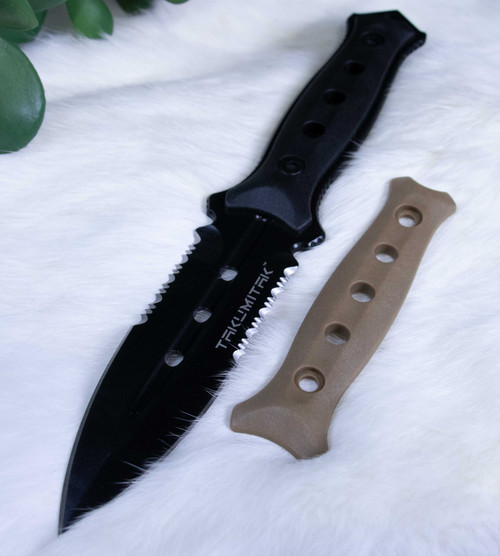 UNRESTRICTED - 9" - BLK OXIDE SPEAR PNT - FRN SH- HOT