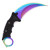 KARAMBIT NECK KNIFE - RAINBOW