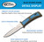 DIVER'S KNIFE 9" BLUE W/SH
