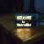8"X5" LED SIGN BOX - WELCOME TO BEARADISE