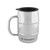 INSULATED MUG - DOUBLE WALL - SILVER - 16OZ.