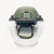 HIGH CUT HELMET AND FACE SHIELD BUNDLE - XL - GREEN
