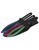 9" 3pc assorted color throwing knife set