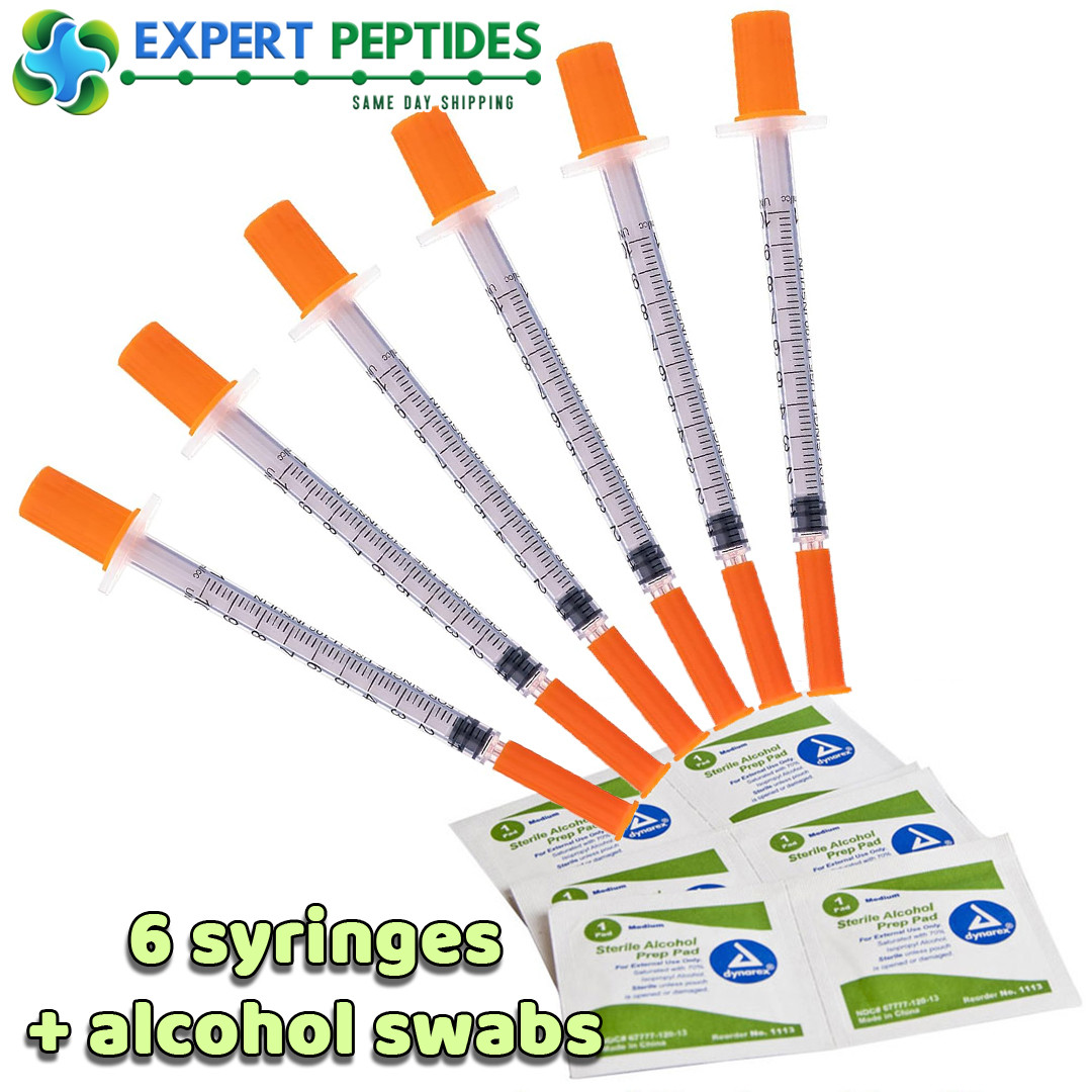 Needles and Alcohol Swabs (6 pack)