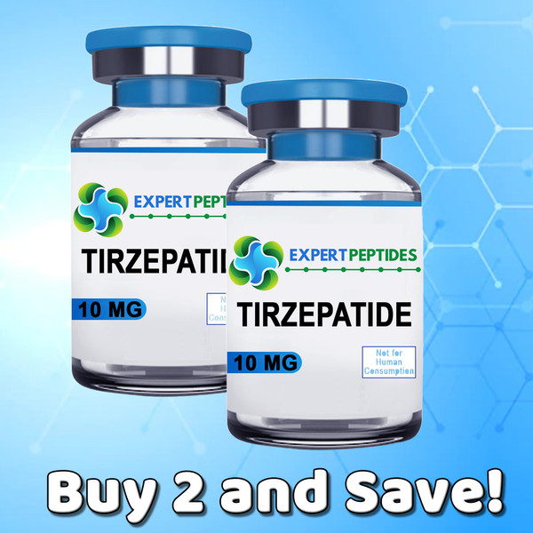 10 mg Tirzepatide vials.  Save when you buy two.