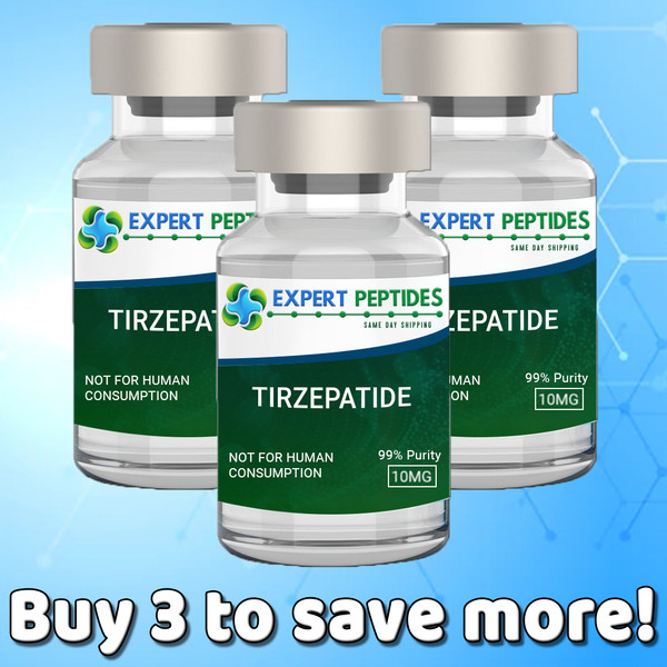 Tirzepatide 10mg vials
3 Pack Discount Research Peptides
*Need mixing - add BAC water to your cart.