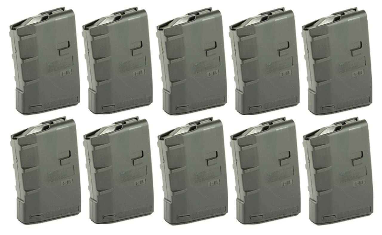 10 Pack - Hera H1 AR15 10 Round Magazine 223/5.56 - Black