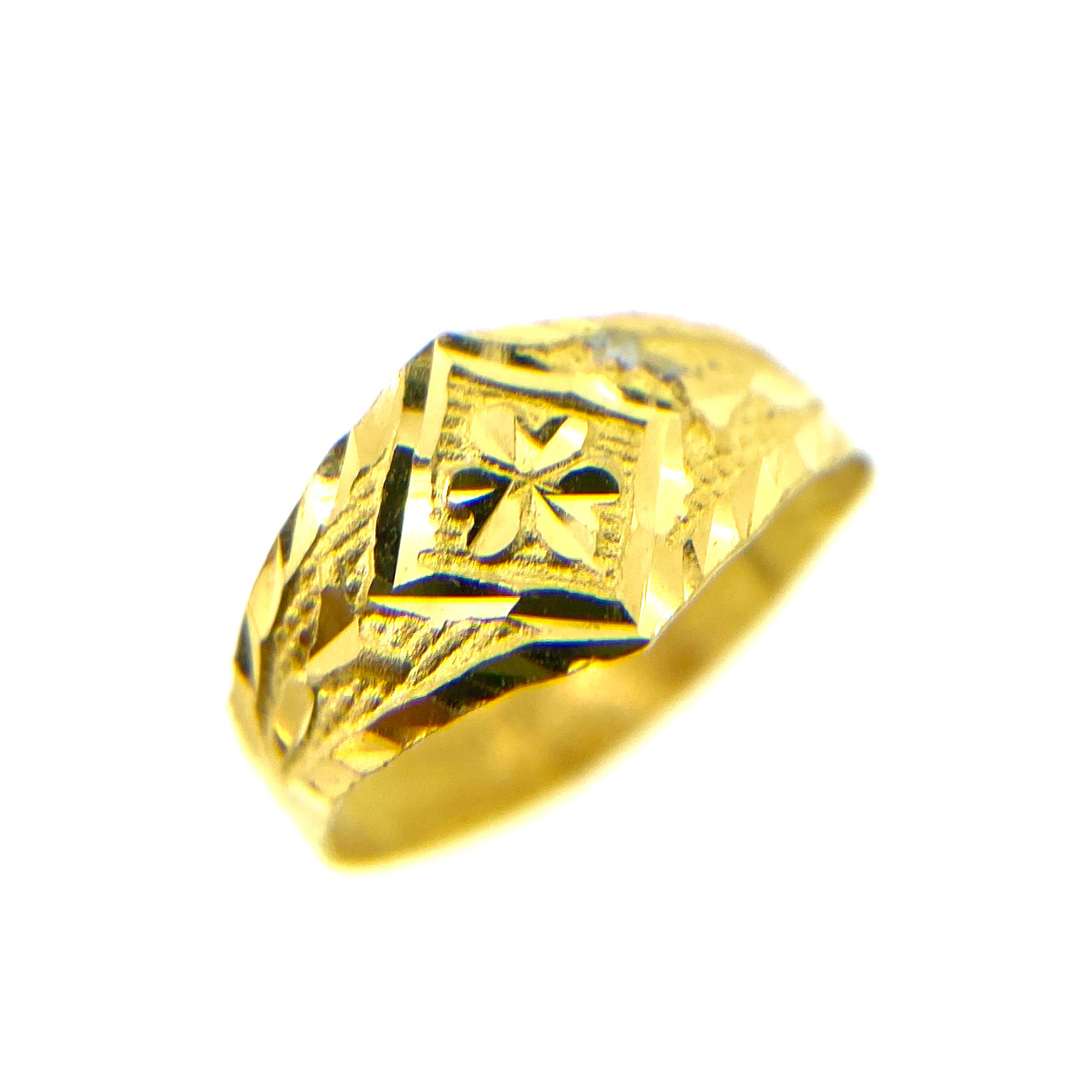 Gold Lion Ring For Boys