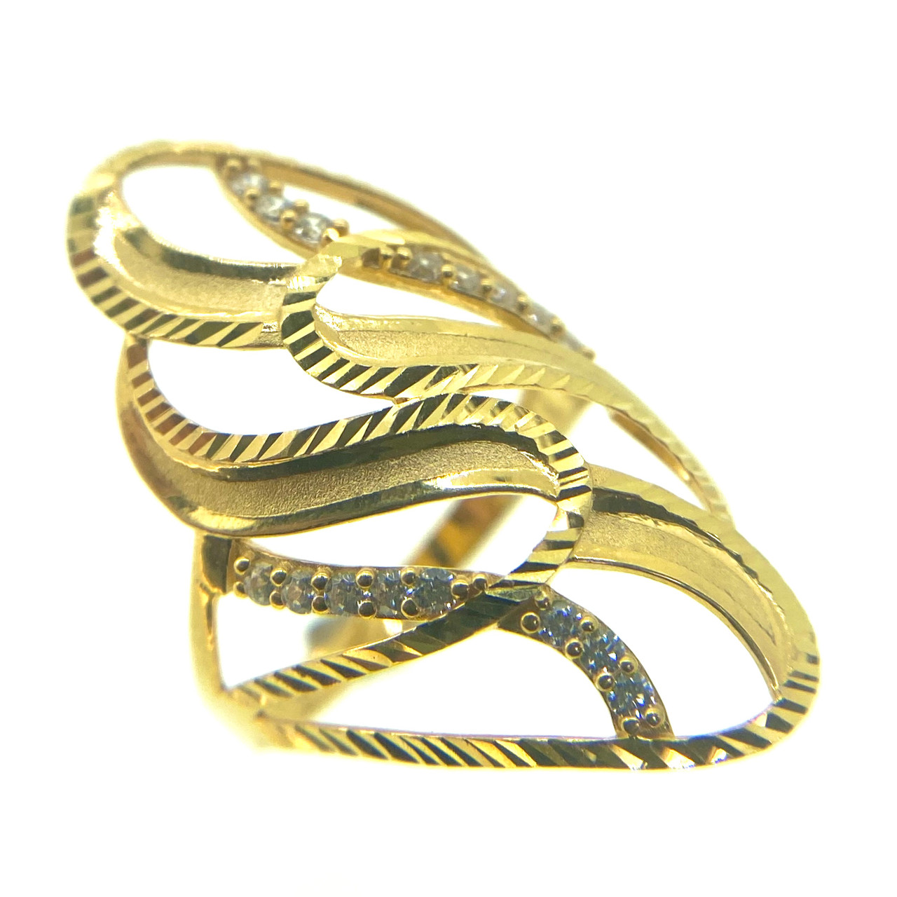 Women's Abstract Fancy ring in 14K | Las Villas Jewelry