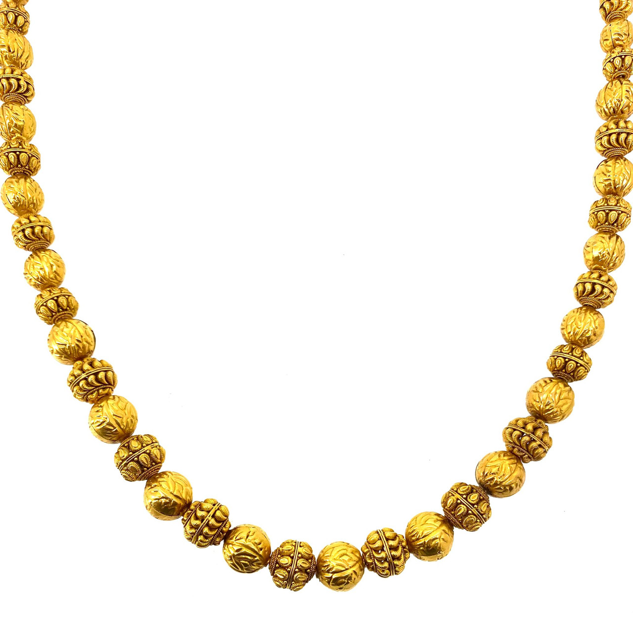 235-GN5407 - 22K Gold | Long necklace, Temple jewellery, Gold