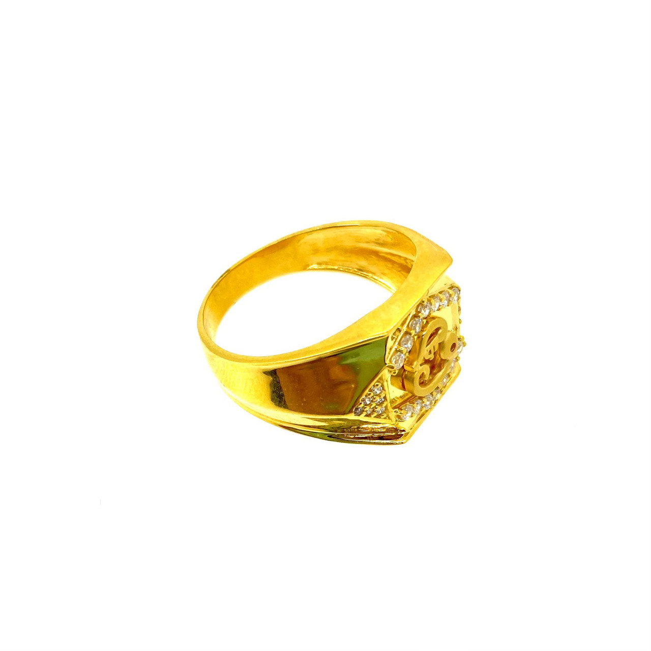 Authentic Tamil Letter Gold Ring