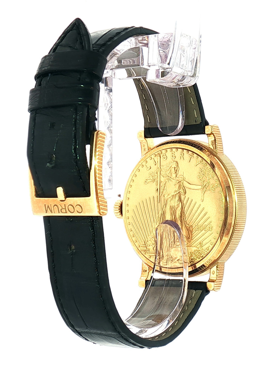18 K ドラゴンペンダント (1 gram) とxiomi watch Corum Coin Watch 18k Gold 50th Anniversary — Pre-Owned | Karat22