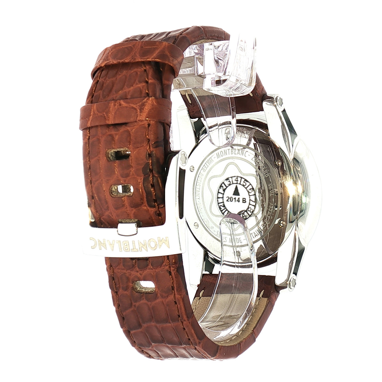 Montblanc - Timewalker Automatic Silver Dial Brown Leather Men's
